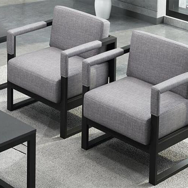 中伟 钢架沙发办公沙发现代简约接待沙发经理沙发商务办公室沙发组合