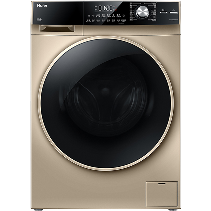海尔（Haier）洗衣机全自动10公斤家用滚筒直驱变频洗烘一体 微蒸汽空气洗 969G2599元