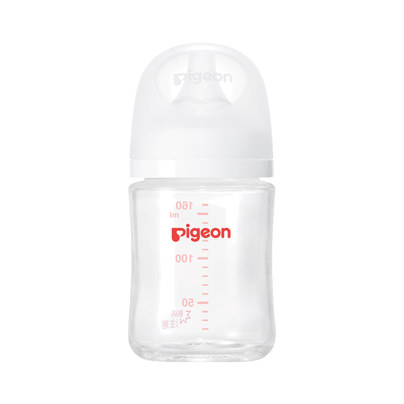 贝亲（Pigeon）新生婴儿 防胀气宽口径玻璃奶瓶  160ml AA260 SS号 0个月+