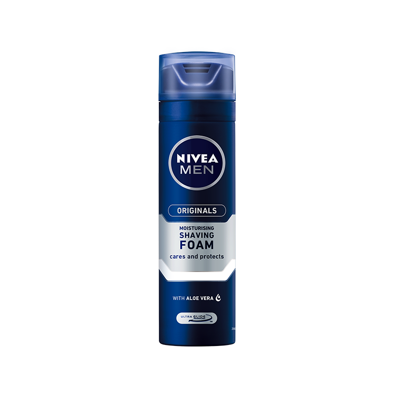 妮維雅（NIVEA）刮胡泡剃須泡沫男士剃須膏刮胡子胡須清爽舒緩柔軟 男士舒緩保濕刮胡泡200ml