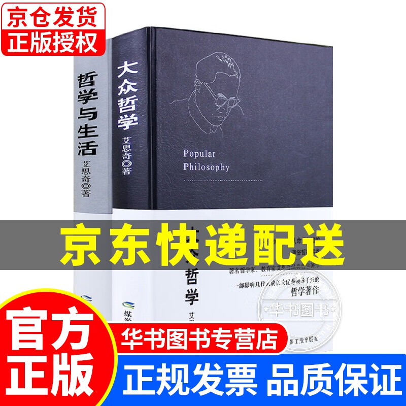 艾思奇经典哲学著作：大众哲学+哲学与生活（2册套装）哲学知识读物大众哲学世界观 批判性思维工具 正版