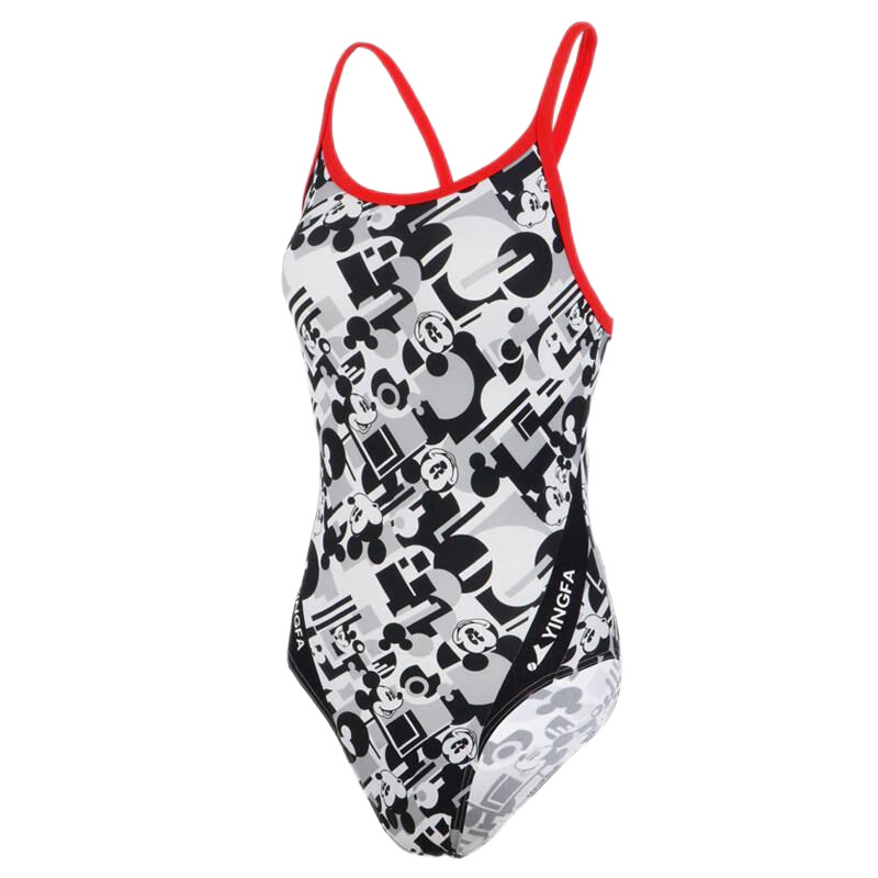 英發(fā)（YINGFA）競技泳衣女士比賽訓(xùn)練專業(yè)游泳衣抗氯速干連體三角泳裝 花色-8068 XL 【身高160-165/體重50-55kg】