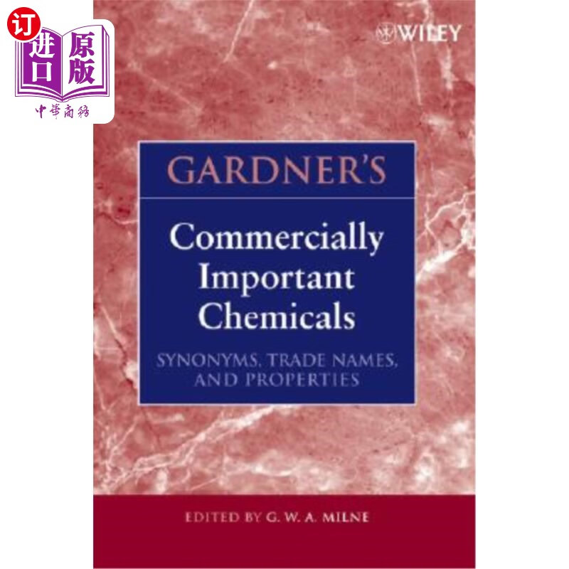 海外直订gardners commercially important chemicals: synonyms