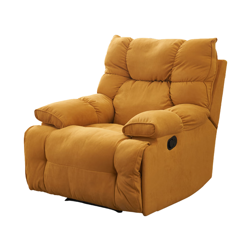 牧席懒人沙发可睡觉多功能头等太空舱沙发电动按摩椅现代摇椅单人沙发 1号-牛油果绿【亲肤透气磨砂绒】 电动-可躺+USB+摇椅+旋转270°