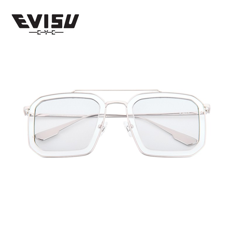 EVISU 惠美寿太阳镜男女金属双梁方形墨镜潮流原宿风新款眼镜 2057 2057#1
