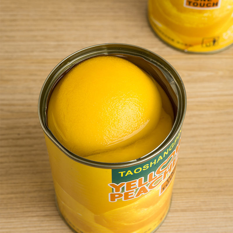 黄桃罐头425g*2-6罐整箱新鲜水果罐头砀山糖水黄桃特产零食 4罐黄桃(对开桃块)