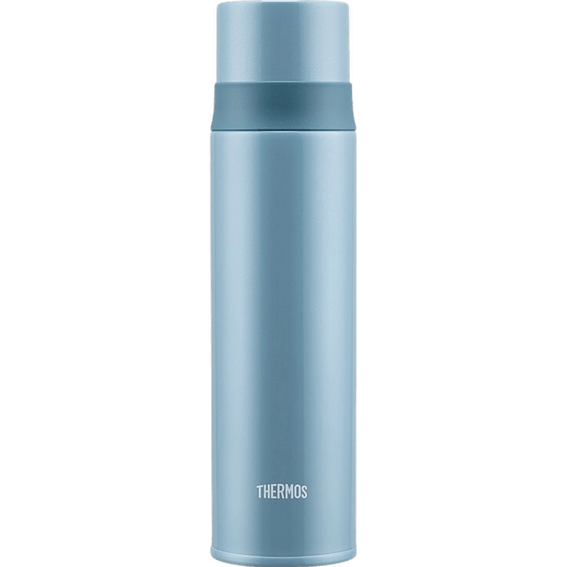 膳魔師（THERMOS）保溫杯316不銹鋼高檔水杯時(shí)尚便攜式子彈頭男女式杯子FFM-520/370 淡藍(lán)色 520ml