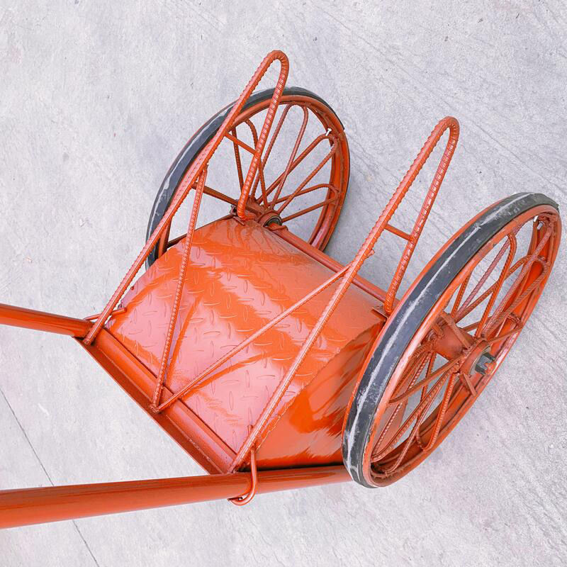 小型手推车建筑劳动车工程灰斗车室内窄门家用水泥车工地车搬运车麦桑