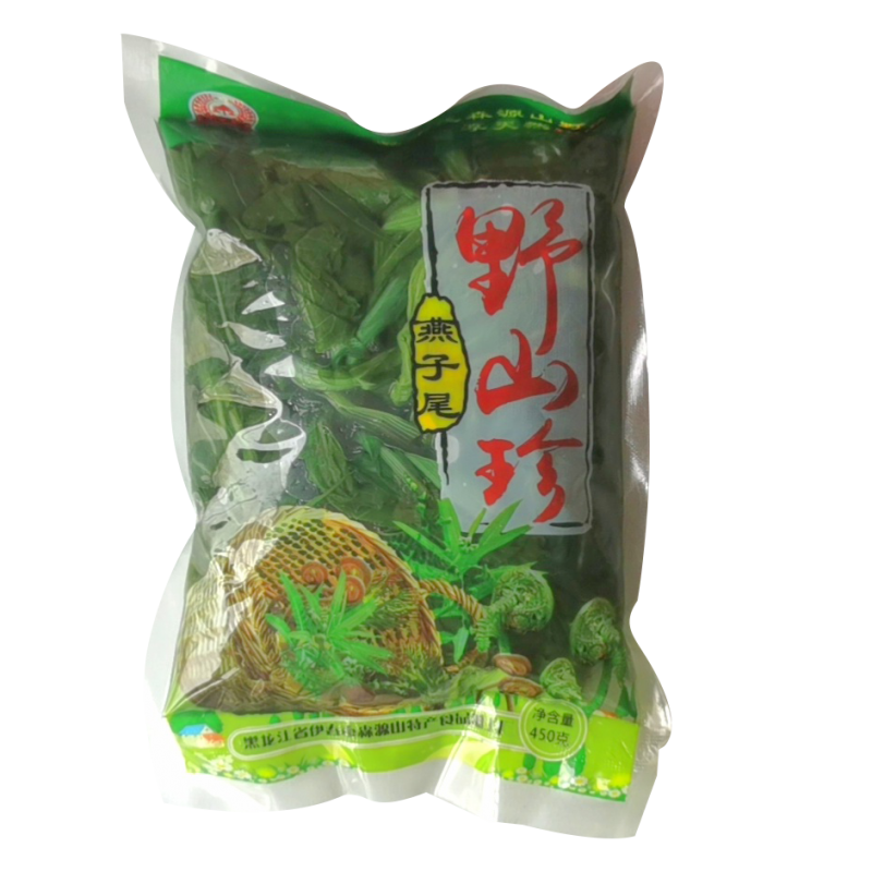 刺嫩芽 450g*1袋 小叶芹燕子尾山野菜刺老芽东北特产蕨菜柳蒿芽黄