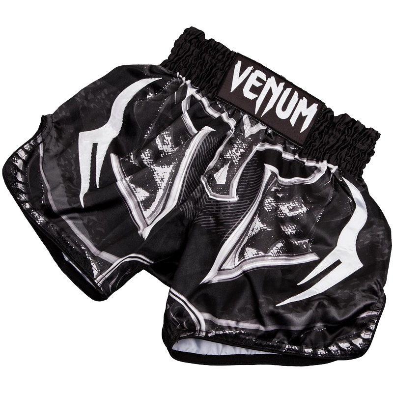 VENUM GLADIATOR SHORTS 毒液角斗士泰拳短褲 拳擊褲 格斗散打短褲 健身訓(xùn)練短褲 黑白色 M