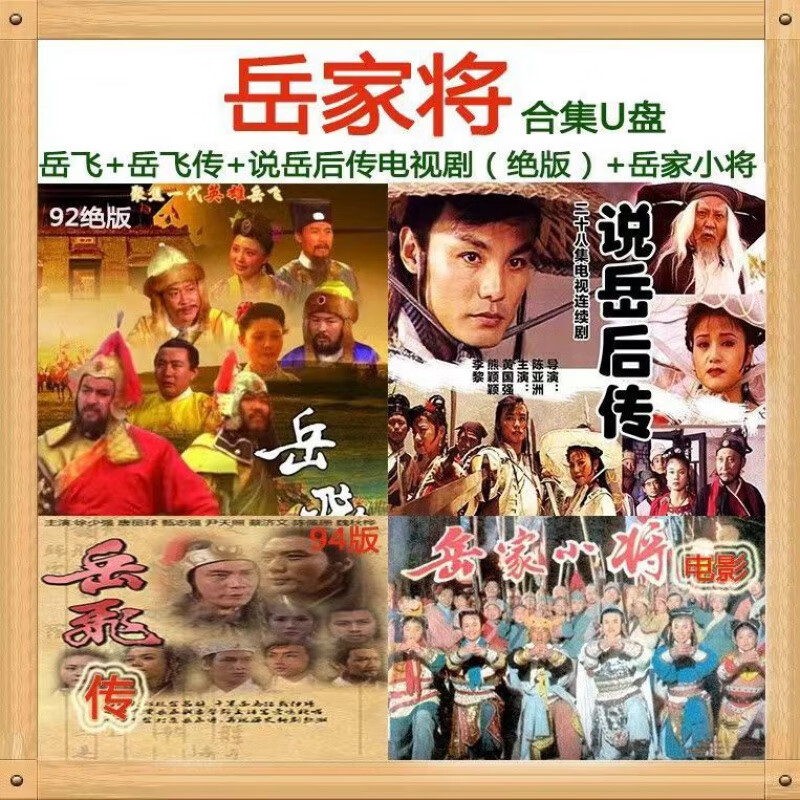 经典绝版岳飞(92)说岳后传岳飞传:岳家小将(电影)电视剧u盘大容量