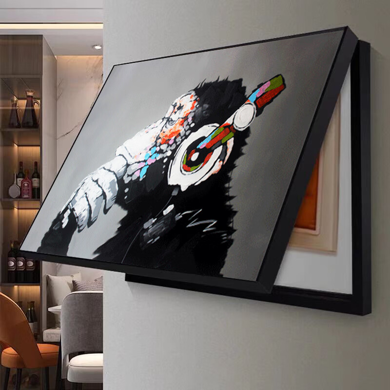 珺珥轻奢高档高端手绘电表箱装饰画强弱配电箱遮挡电闸盒创意电源开关