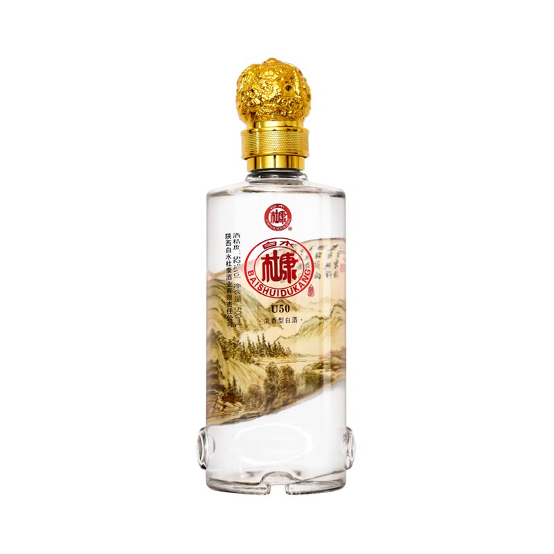 BAISHUIDUKANG/白水杜康U50 52%vol 浓香型白酒500ml*6瓶整箱装