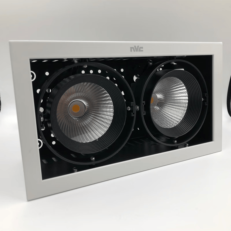 雷士照明雷士灯led格栅射灯cob斗胆灯服装店嵌入式射 3头2*12w 暖黄