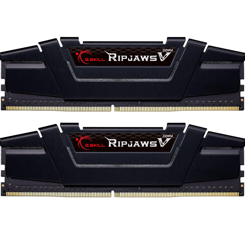 G.SKILL 芝奇 32GB(16Gx2)套装 DDR4 3600频率 台式机内存条(F4-3600C18D-32GVK) Ripjaws V系列/宾利黒