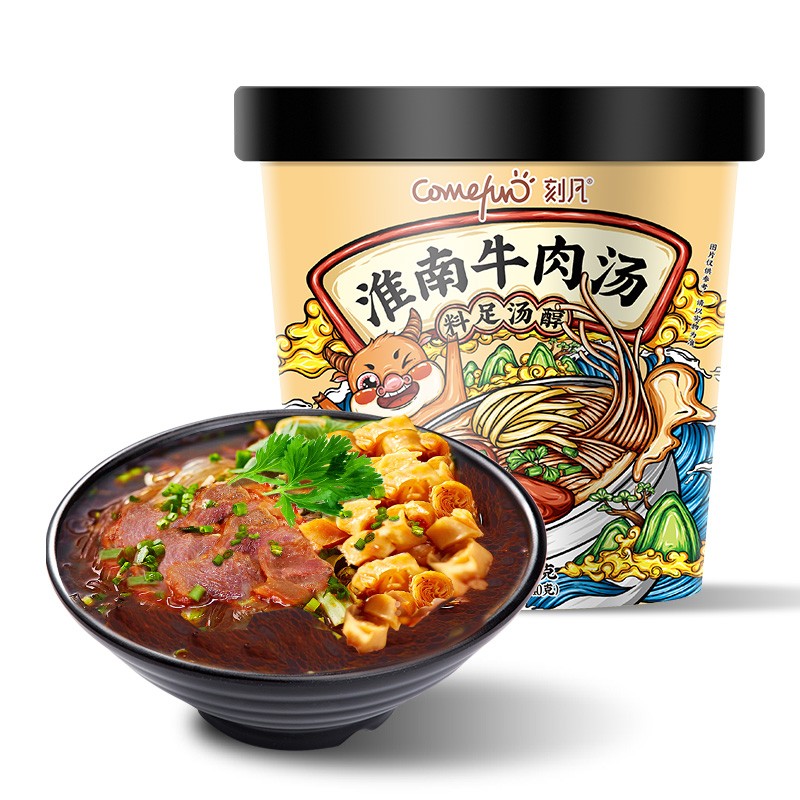 comefun正宗淮南牛肉汤 方便速食 米线 米粉 方便速食品 淮南牛肉汤【100g*10桶】