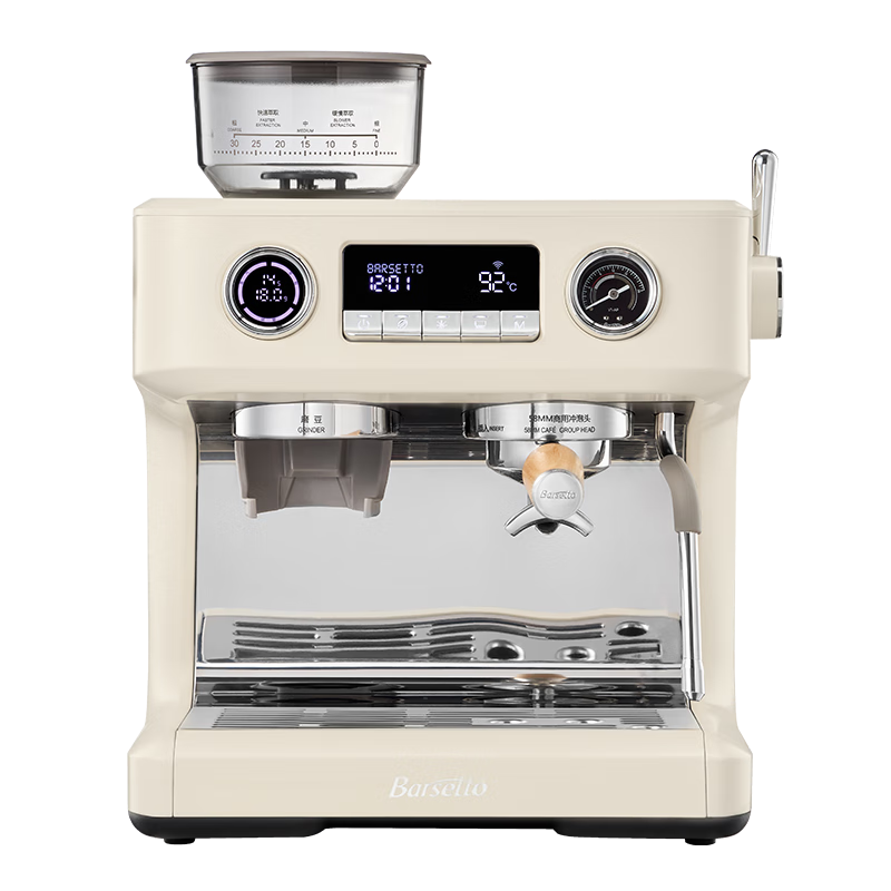 百胜图 Barsetto BAE-V1AP 全自动咖啡机 米白色