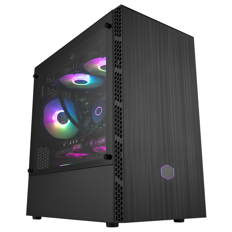 ��������CoolerMaster��MB400L(��ͫ)MATX����̨ʽ��С���� �ֲ����/��˿ǰ���/280ˮ��λ/4Ӳ��λ