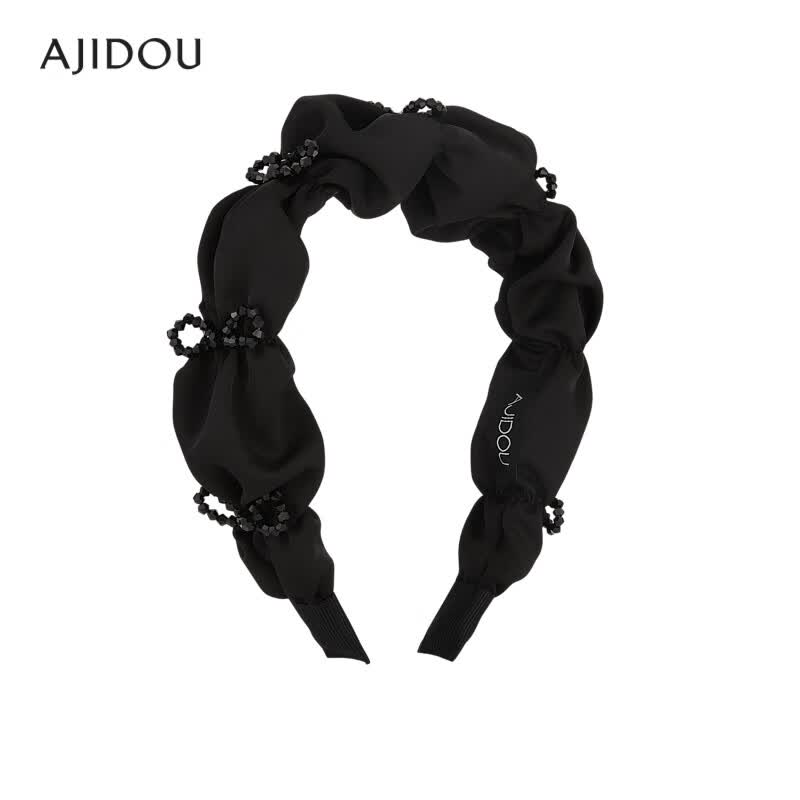AJIDOU阿吉豆唯美时尚发箍~ 黑色 长约15cm高性价比高么？