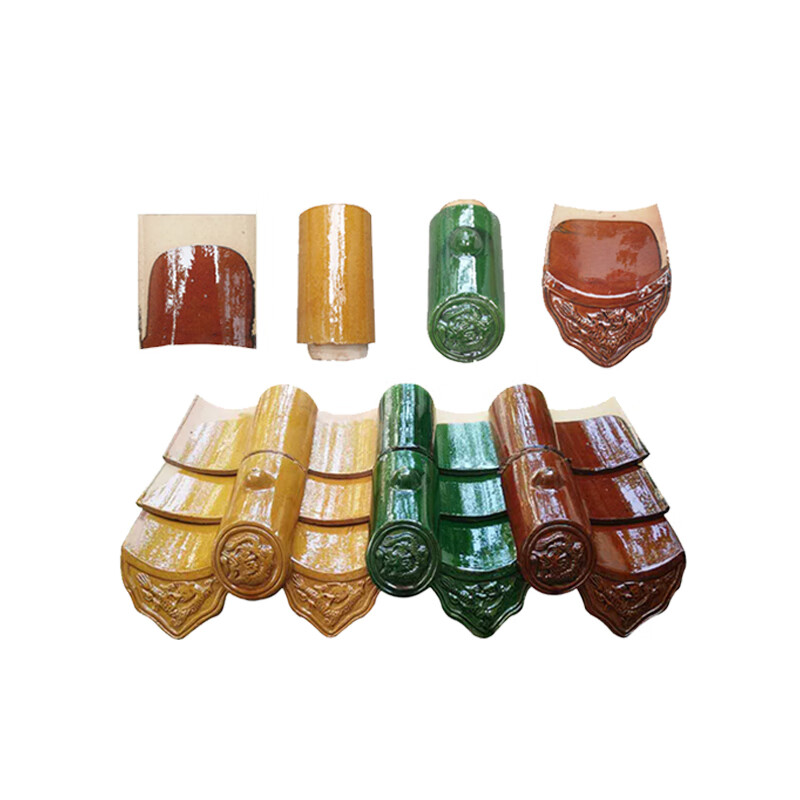 迈恻亦仿古陶瓷琉璃瓦屋顶全瓷瓦片寺庙别墅围墙琉璃瓦中式庭院装饰