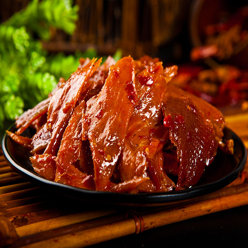 杨矮子 湖南特产 麻辣肉 酱板系列酱板肉休闲零食 188g 香辣