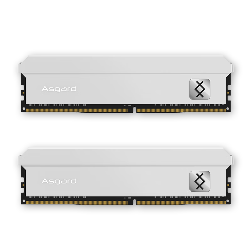 Asgard 阿斯加特 弗雷系列 钛银甲 特挑B-die颗粒款 DDR4 3600MHz 台式机内存 马甲条 白色 32GB 16GBx2