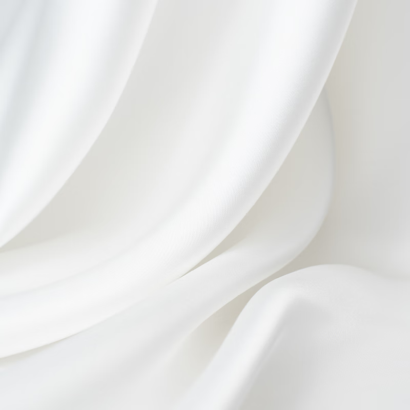 绸缎布料 仿三醋酸面料布料丝绸绸缎连衣裙睡衣礼服旗袍真丝质感 本白