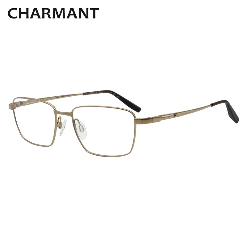 charmant夏蒙眼镜框男款全框β钛远近视眼镜架【免费配镜】ch10377 gp