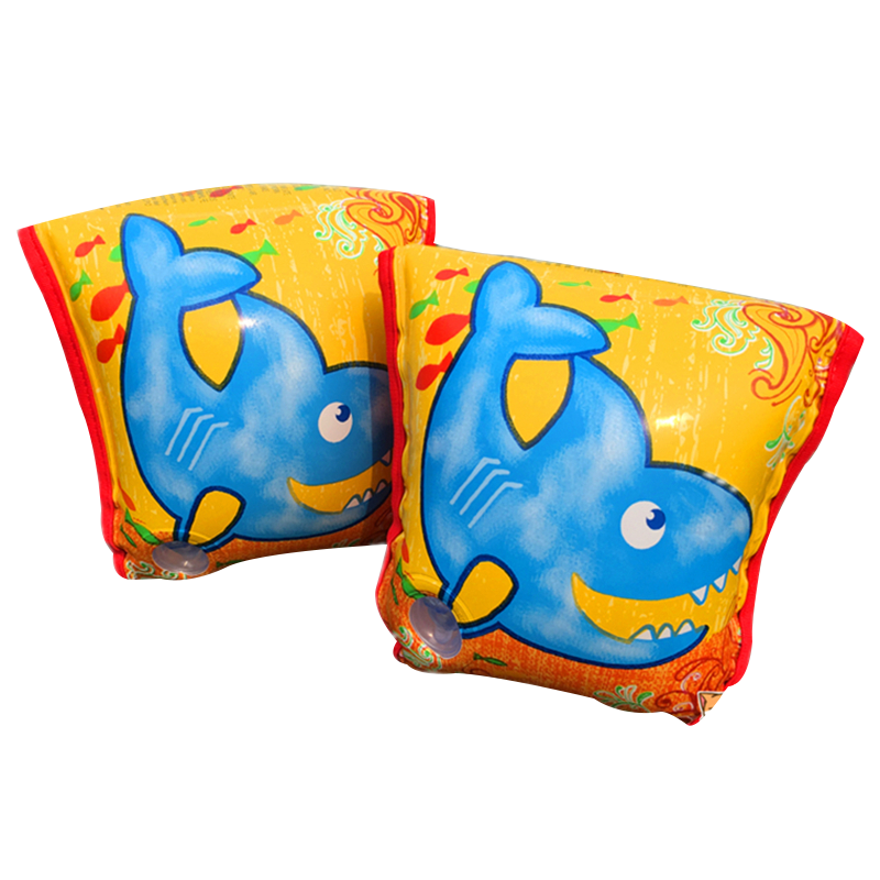 INTEX 56659手臂圈 小孩学游泳鲨鱼包布充气水袖小孩套胳膊浮圈