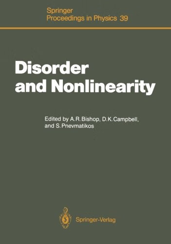 预订 disorder and nonlinearity