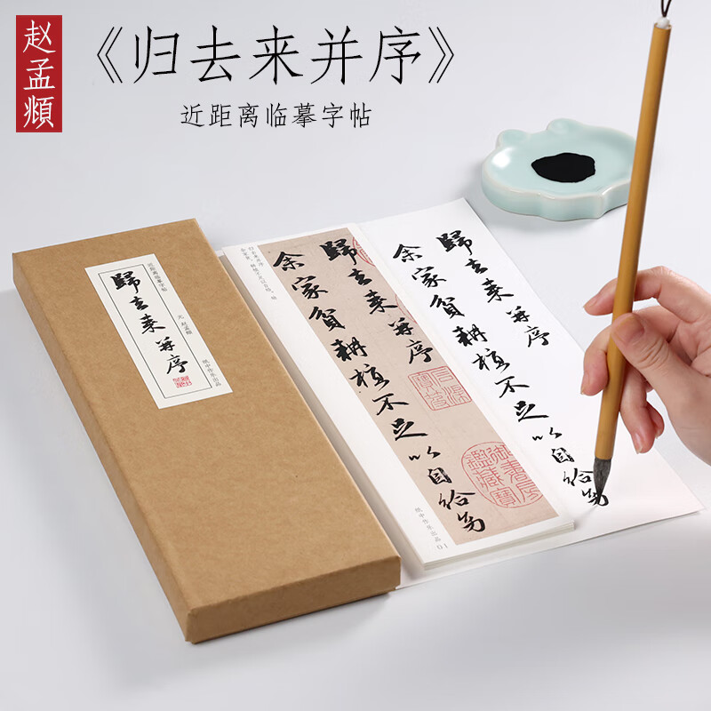 赵孟頫归去来兮辞并序原帖行书毛笔书法字帖 近距离临摹字卡 《归去来