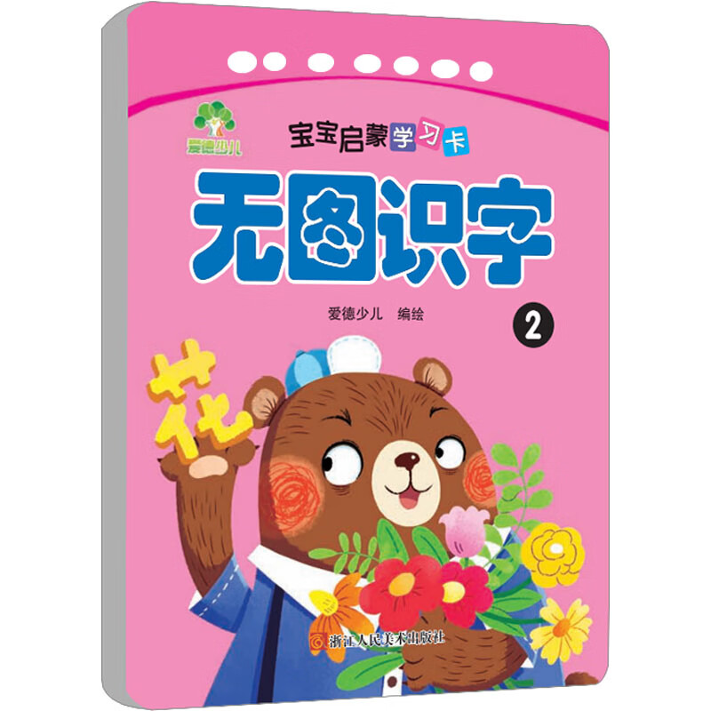 宝宝启蒙学习卡 无图识字 2 幼儿图书 早教书 儿童书籍 图书
