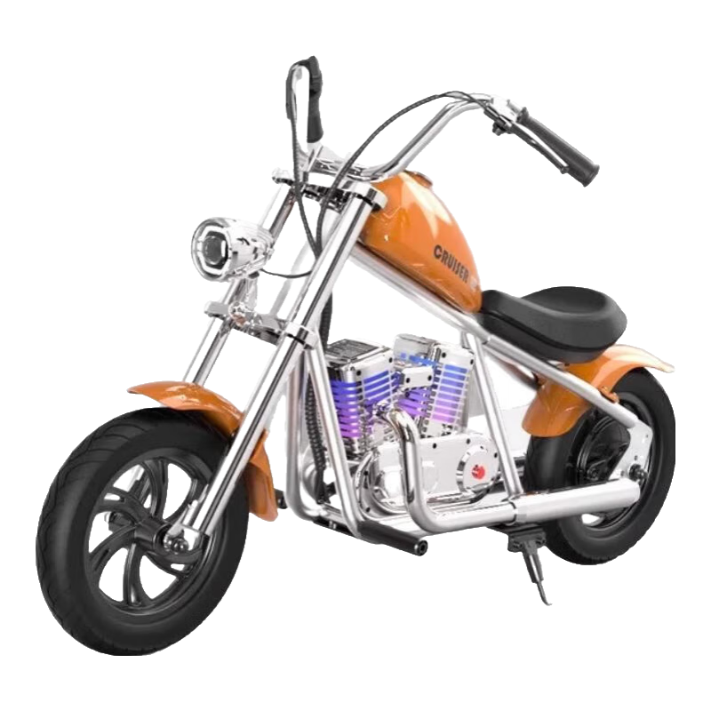 暴風(fēng)騎士?jī)和妱?dòng)摩托車小哈雷兩輪電動(dòng)車代步平衡車玩具童車尊享版C12橙 【尊享活力橙】送護(hù)具+輔助輪