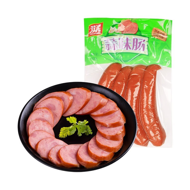 双汇双汇蒜味肠袋装红肠火腿肠涮菜炒菜肠煎炸烧烤蒜香风味香肠350g