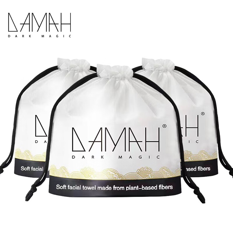 DAMAH DARK MAGIC 黑魔法一次性洗脸巾 加厚干湿两用擦脸巾洁面巾化妆棉卸妆洗脸斤 （卷筒式）洗脸巾80抽*3袋