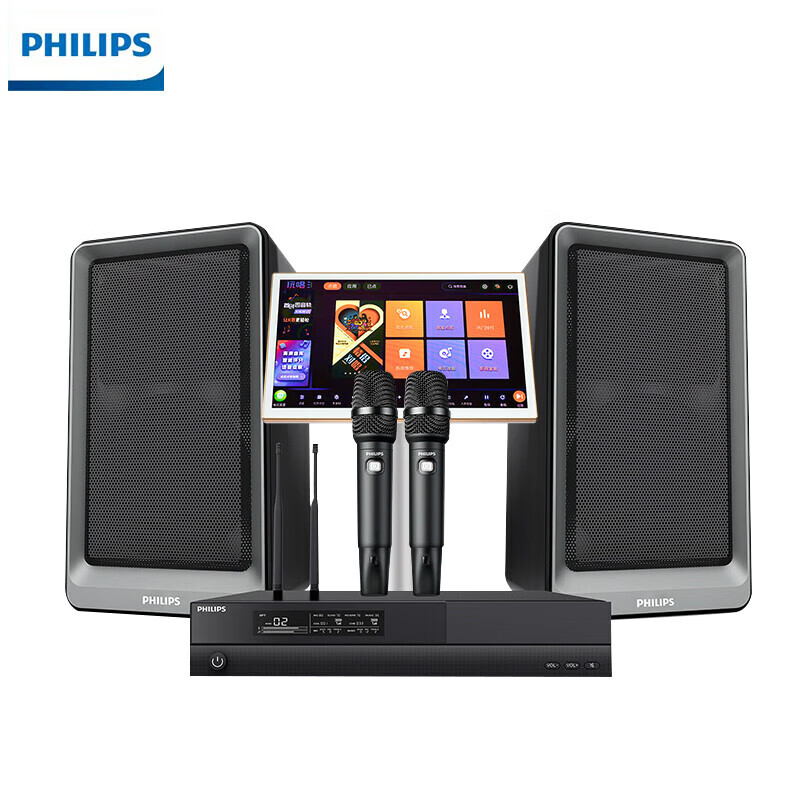 飞利浦(philips)css6002k家庭ktv点歌机音响套装影院家用三合一功放 6