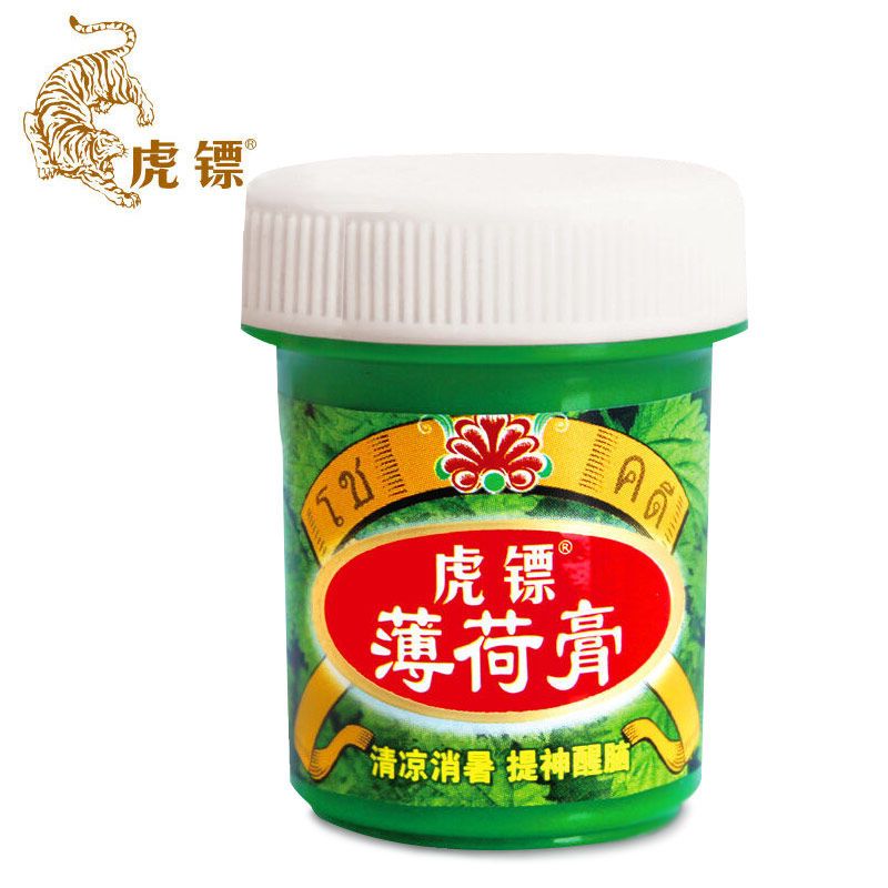 王泰林虎镖薄荷膏绿色躯蚊疲劳醒脑旅游清爽清香老牌薄荷膏 20克