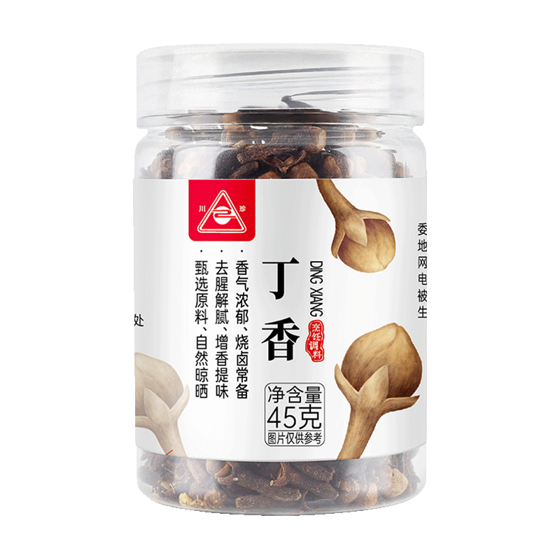 川珍 丁香45g罐装 无硫熏染 炖烧卤肉料基础调料香辛料五香粉大料