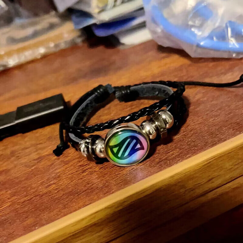 oqb宝可梦精灵球挂件口袋妖怪钥匙链mega手环挂件双面玻璃球宝可梦手