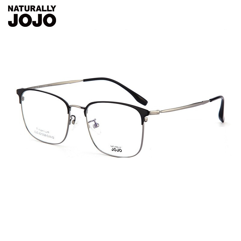 naturally jojo 近视眼镜框架 男款全框钛合金镜腿 时尚流行光学镜框