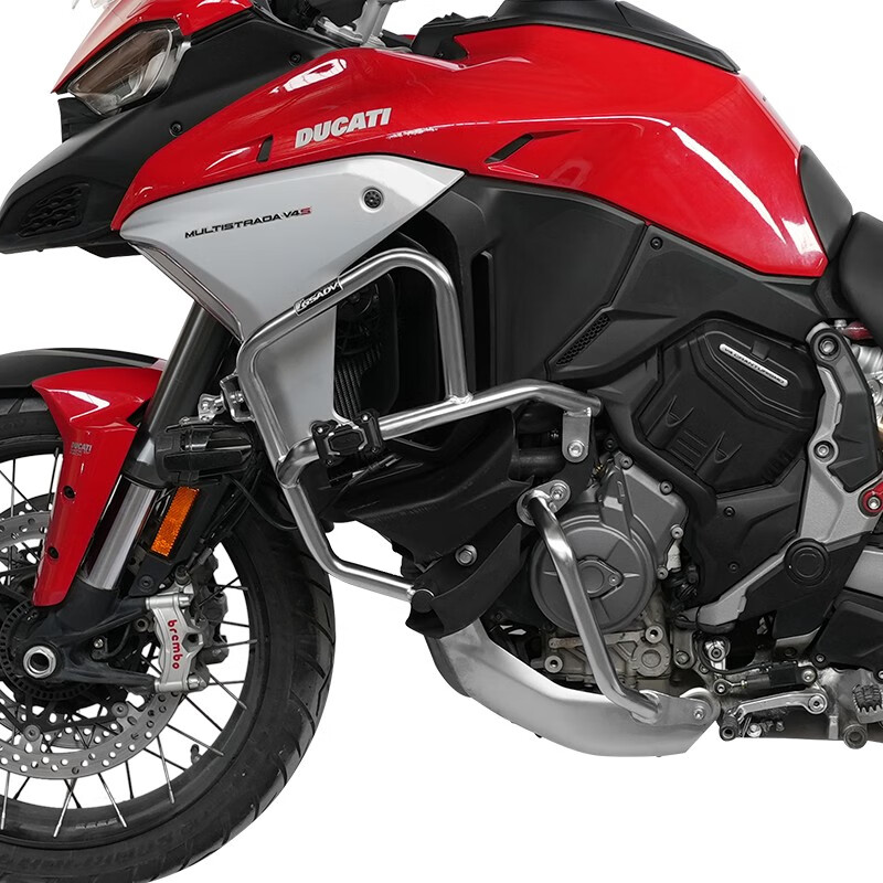 gsadvgsadv适用于杜卡迪揽途mtsv4保险杠上下护杠不锈钢发动机防摔