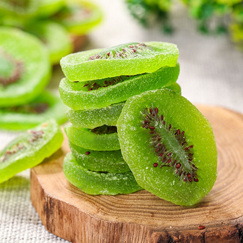 鸾淑猕猴桃干片奇异果干蜜饯果干猕猴桃凉果休闲水果干零食 绿片500g