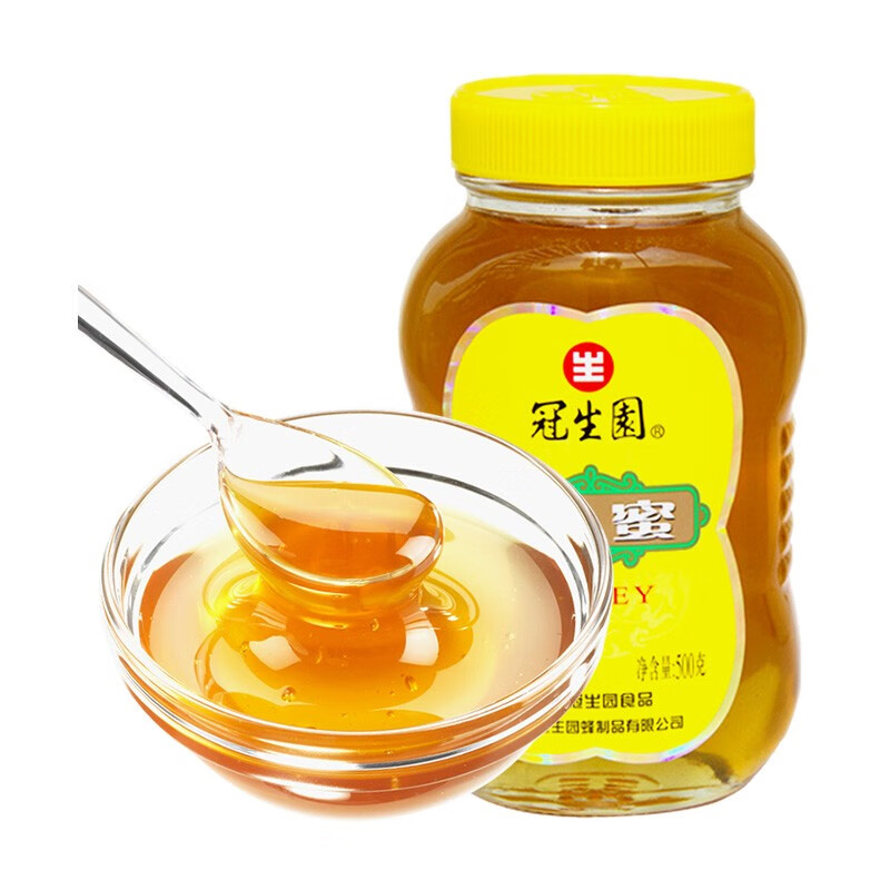 上海冠生园蜂蜜580g/瓶 百花蜜蜂蜜冲饮 蜂蜜蜂品 百花蜜500g