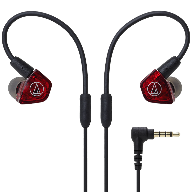 铁三角ls200is两单元入耳式耳机动铁监听hifi高保真手机耳机有线耳机