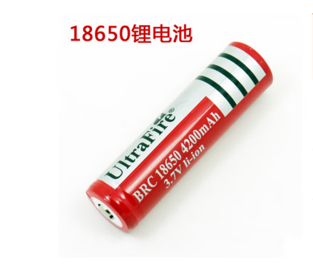 歐因18650鋰電池大容量小風(fēng)扇充電電池4200mAh3.7V強(qiáng)光手電筒電池 1個(gè)18650