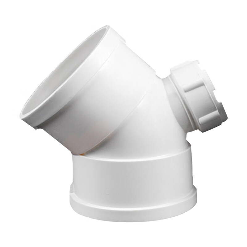 京梯 pvc排水管污水管下水管配件 45°弯头dn110带检查口 单位:个