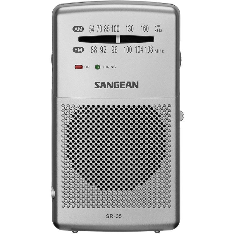 SANGEAN 山进 SR-35收音机老人专用小型迷你便携式二波段半导体广播信号强大音量FM调频