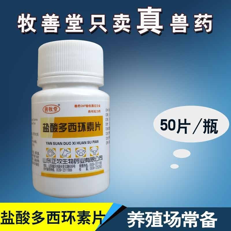 善牧堂禽药鸽子鸡药盐酸多西环素片禽呼吸道鸡鸭鹅大肠杆菌球虫50片