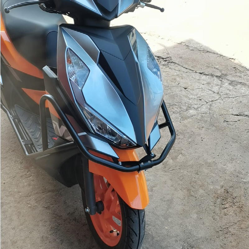 林哇适配五羊本田nx125保险杠新款改装wh125t-9防摔杠踏板车后货架 前