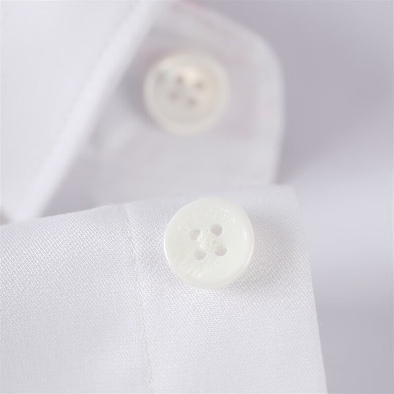 金利来GY【莫代尔/可机洗】衬衫男长袖弹性抗皱易打理上衣打底衫白衬衣 白色 XL